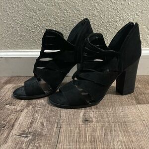 Carlos Santana black Peep Toe Shoe